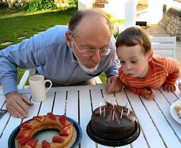 Martin West and his grandson (2012)